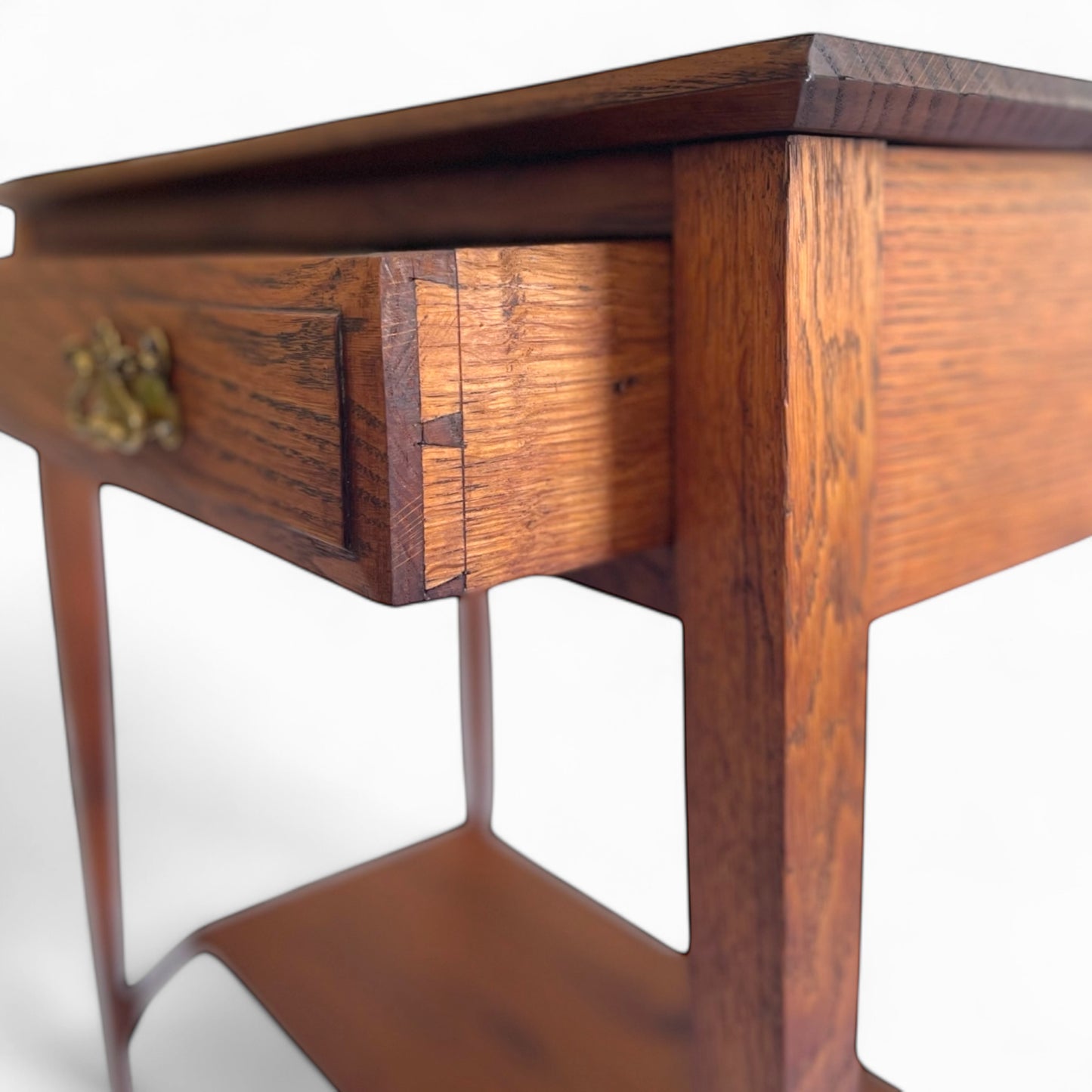 Vintage Art and craft oak side table