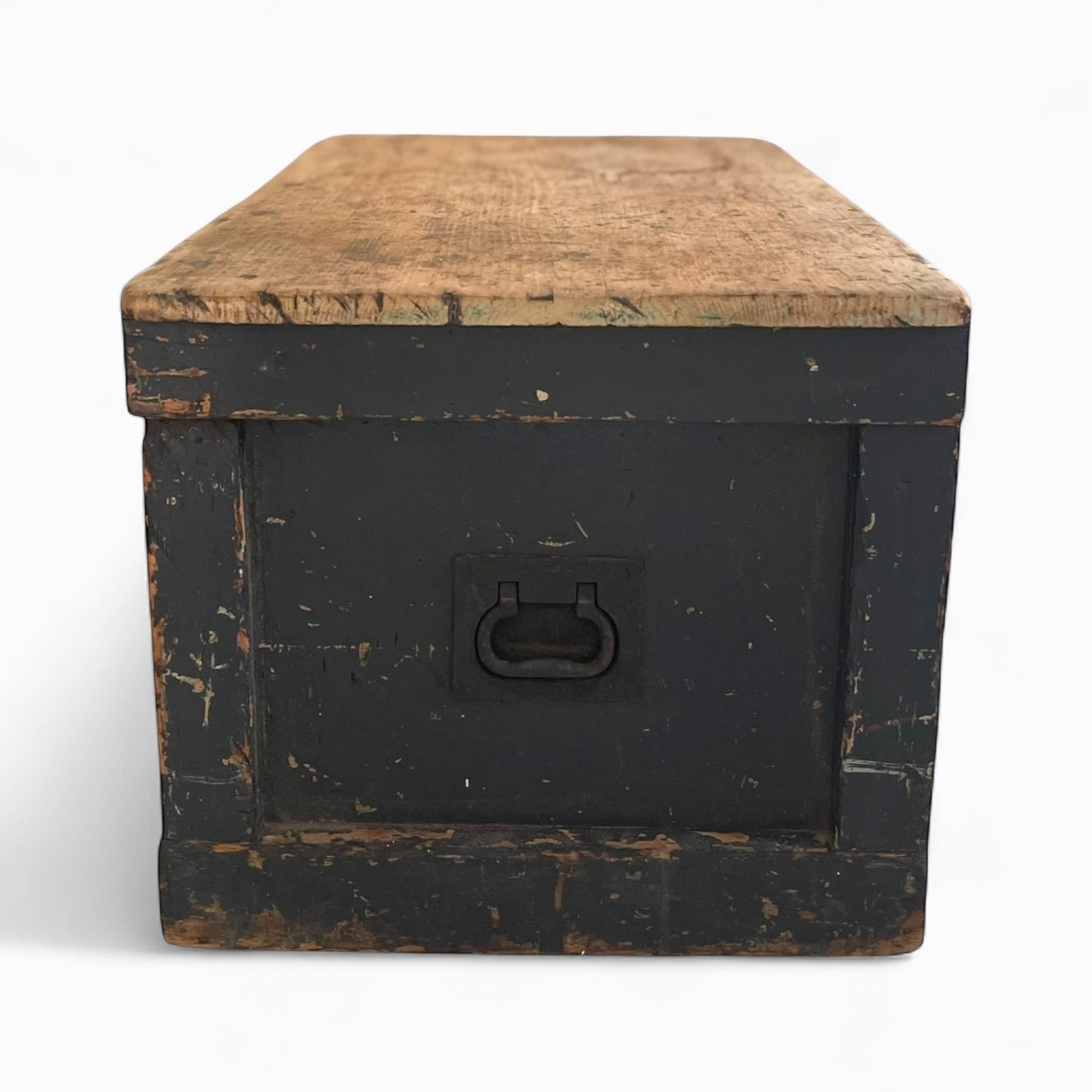 Antique carpenter wooden trunk