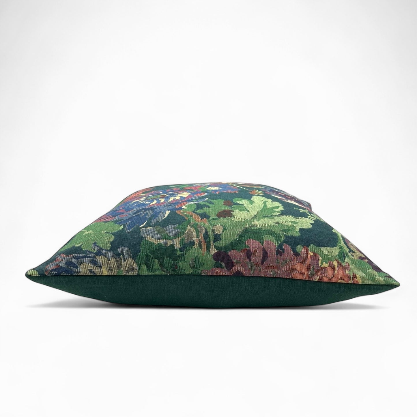 Pillow made with gobelin and vintage Irish linen