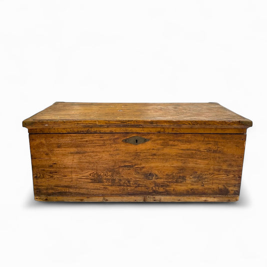 Antique wooden storage chest