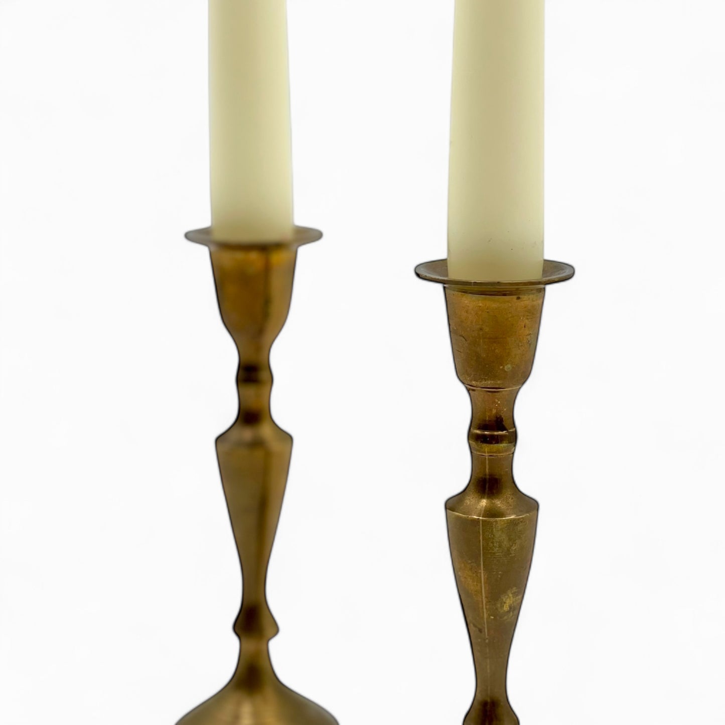 Pair of vintage brass candlesticks