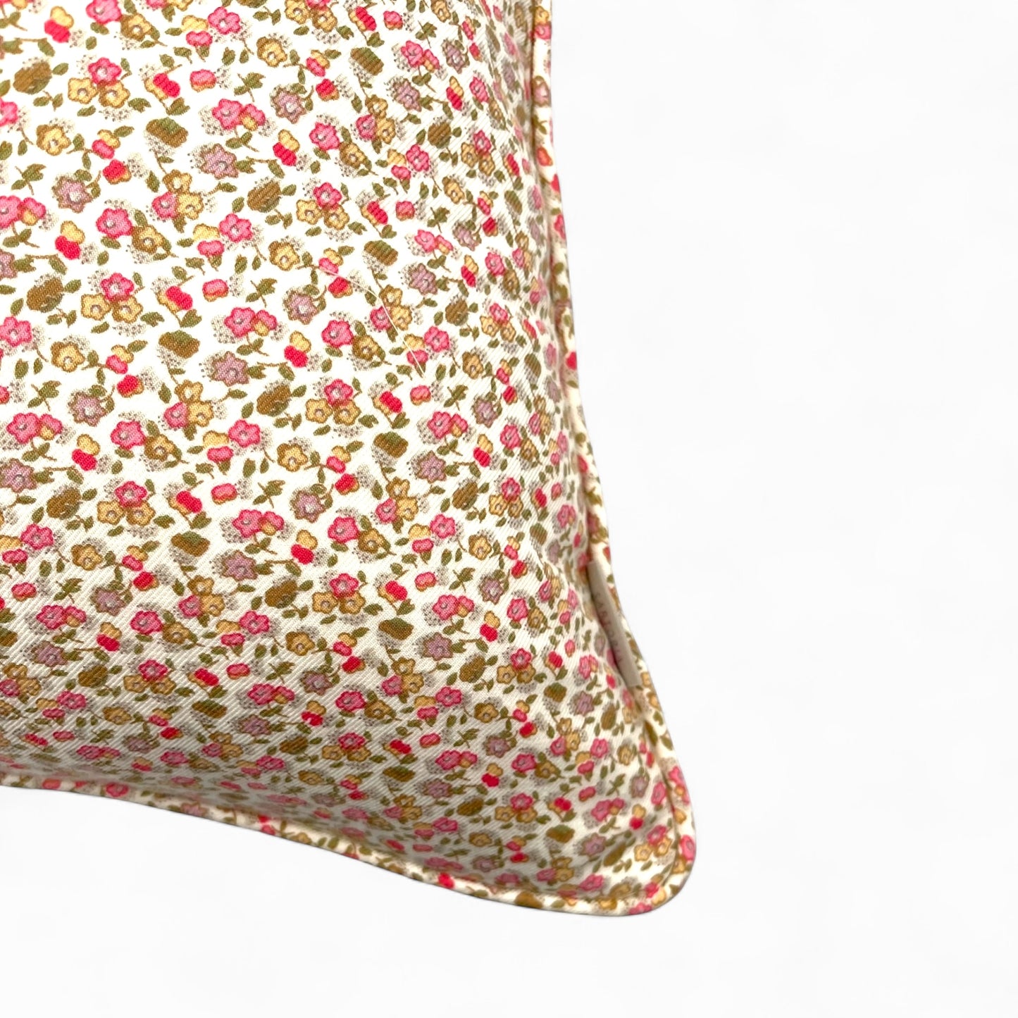 Vintage pink floreal 100% Italian viscose pillow