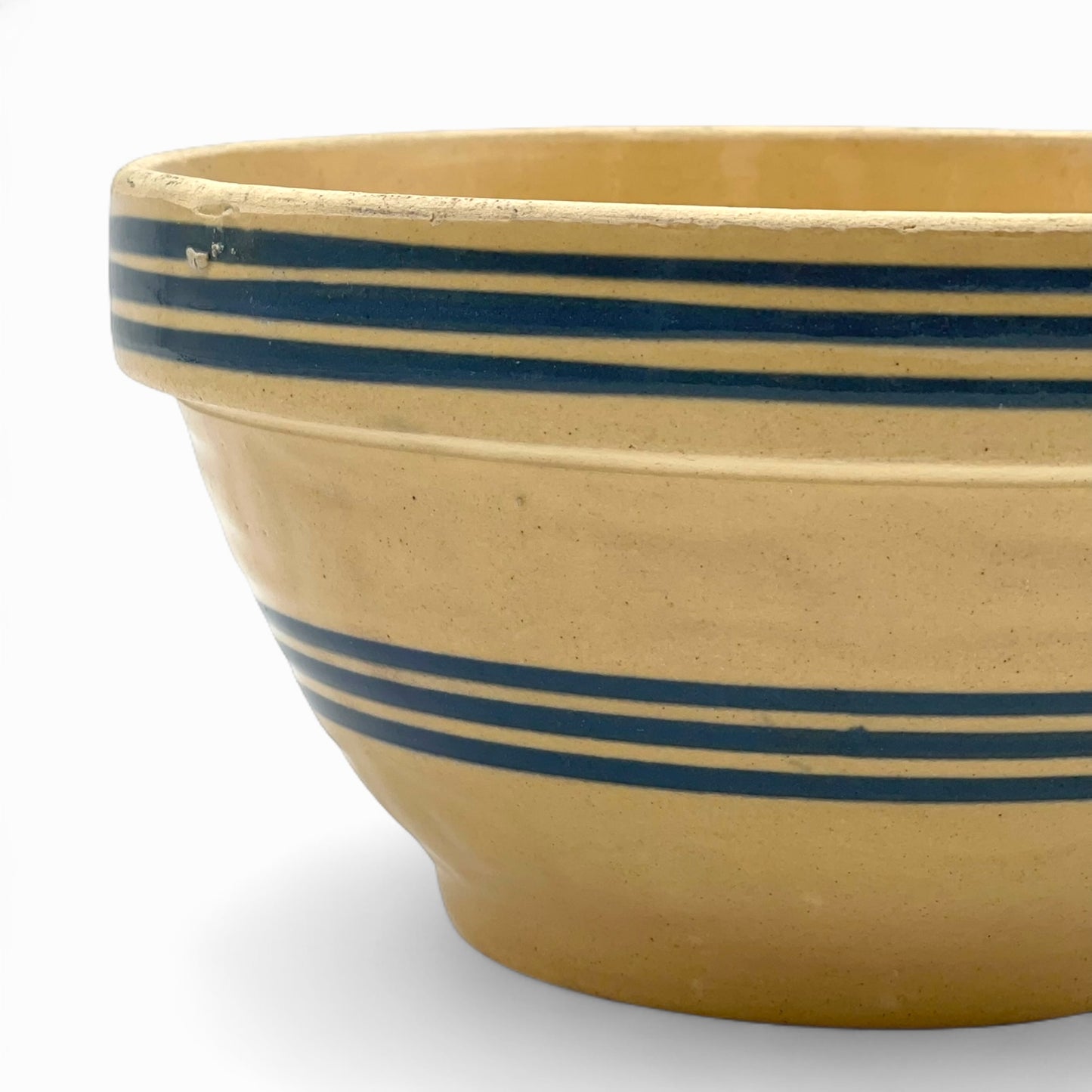 Vintage blue stripes mixing bowl