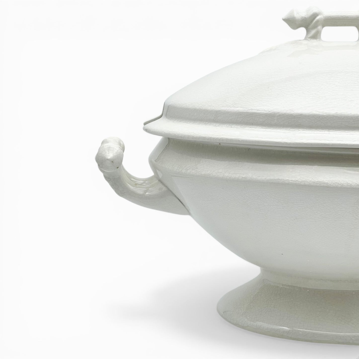 Large white ironstone tureen