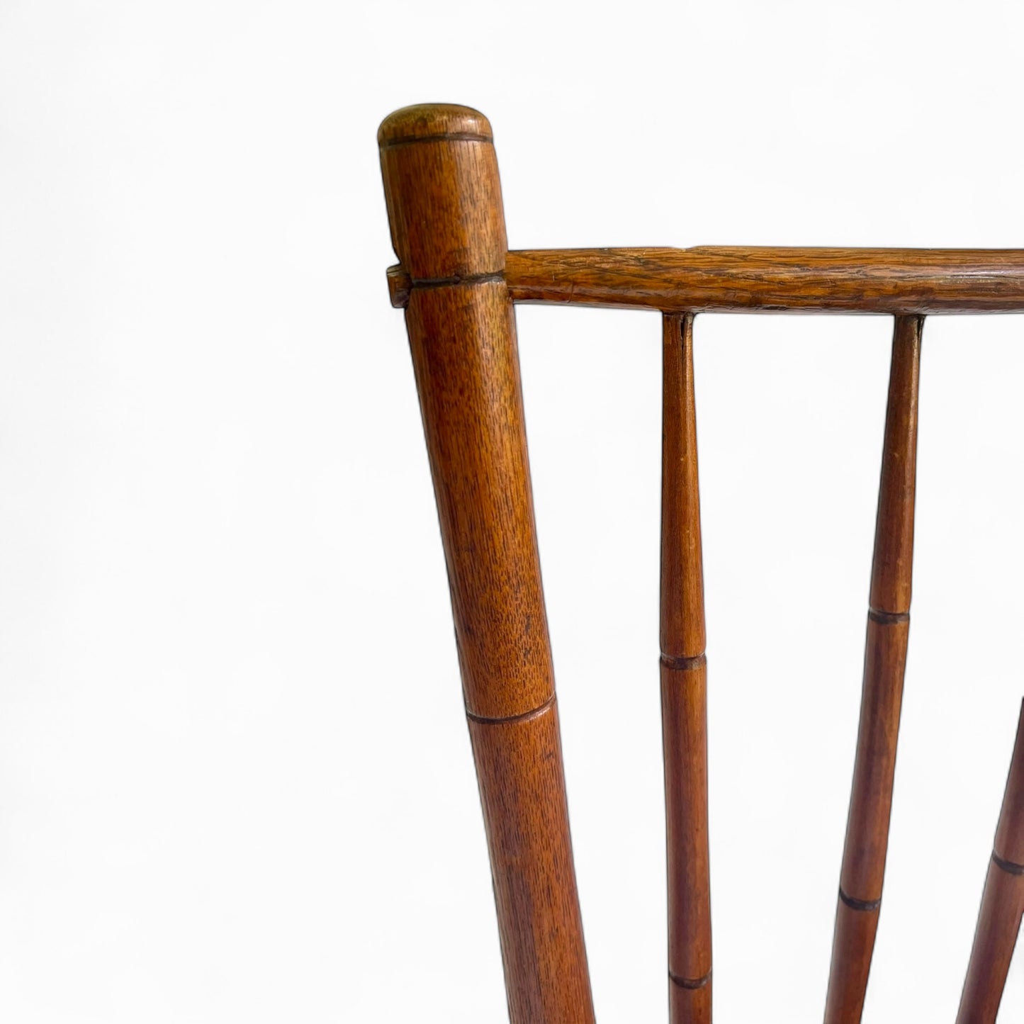 Antique faux bamboo Windsor chair