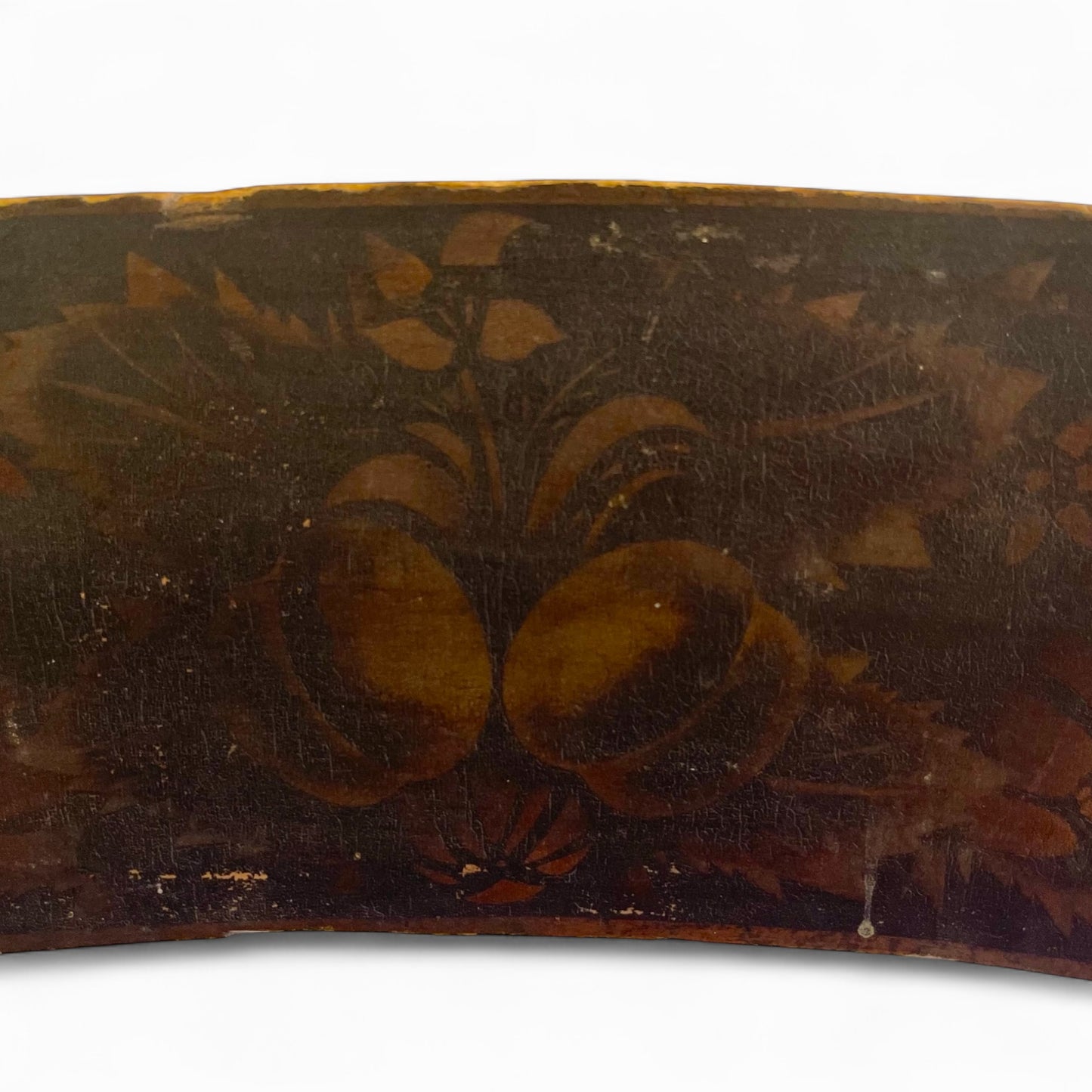 Antique Hitchcock style chair with rush seat