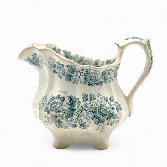 Antique blue and white creamer