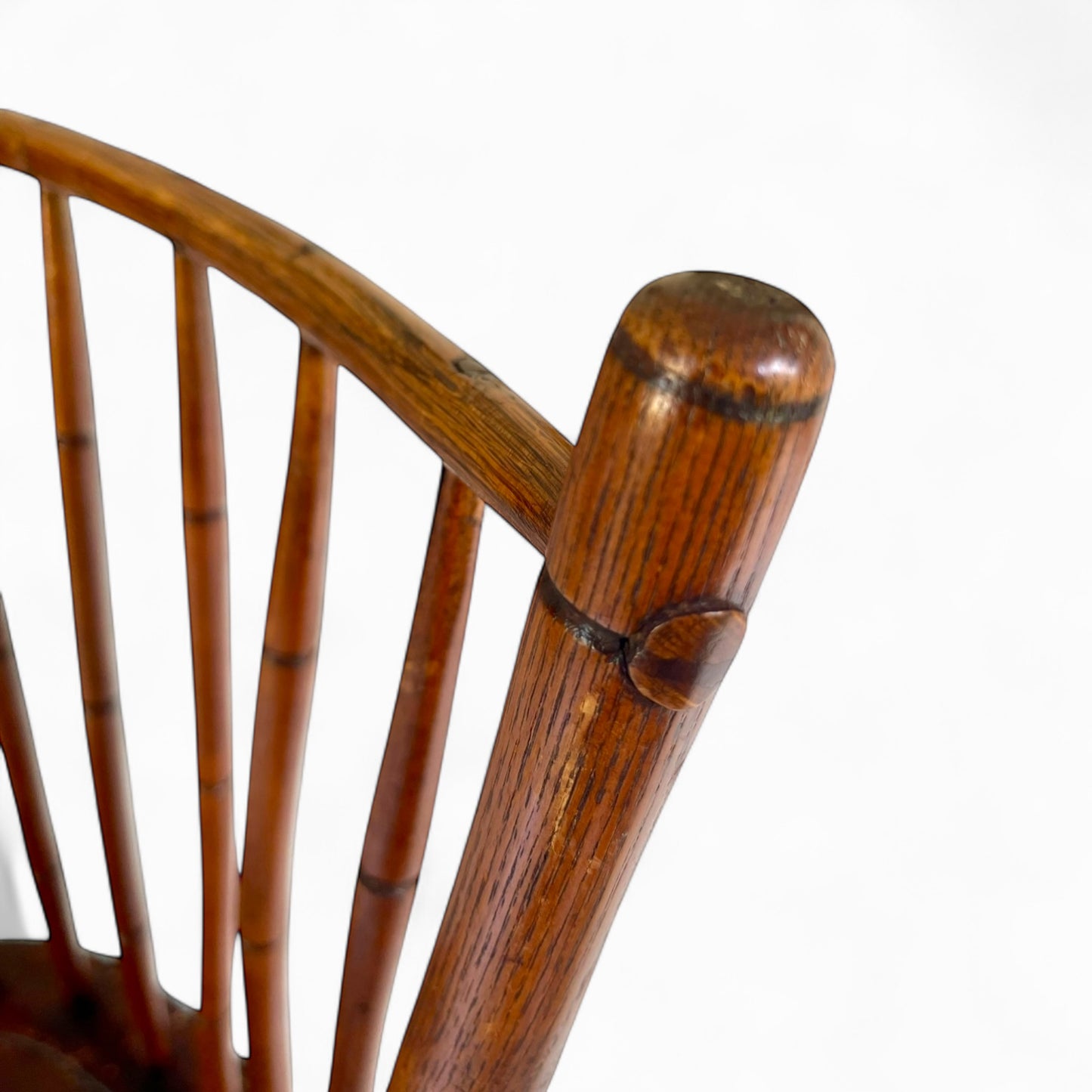 Antique faux bamboo Windsor chair