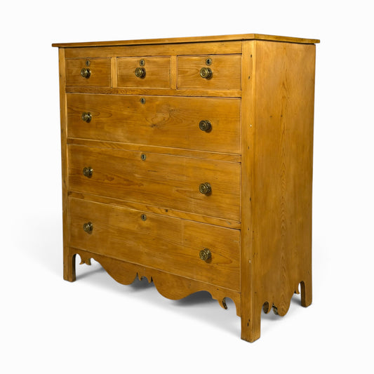 Antique American cherry chest of drawers