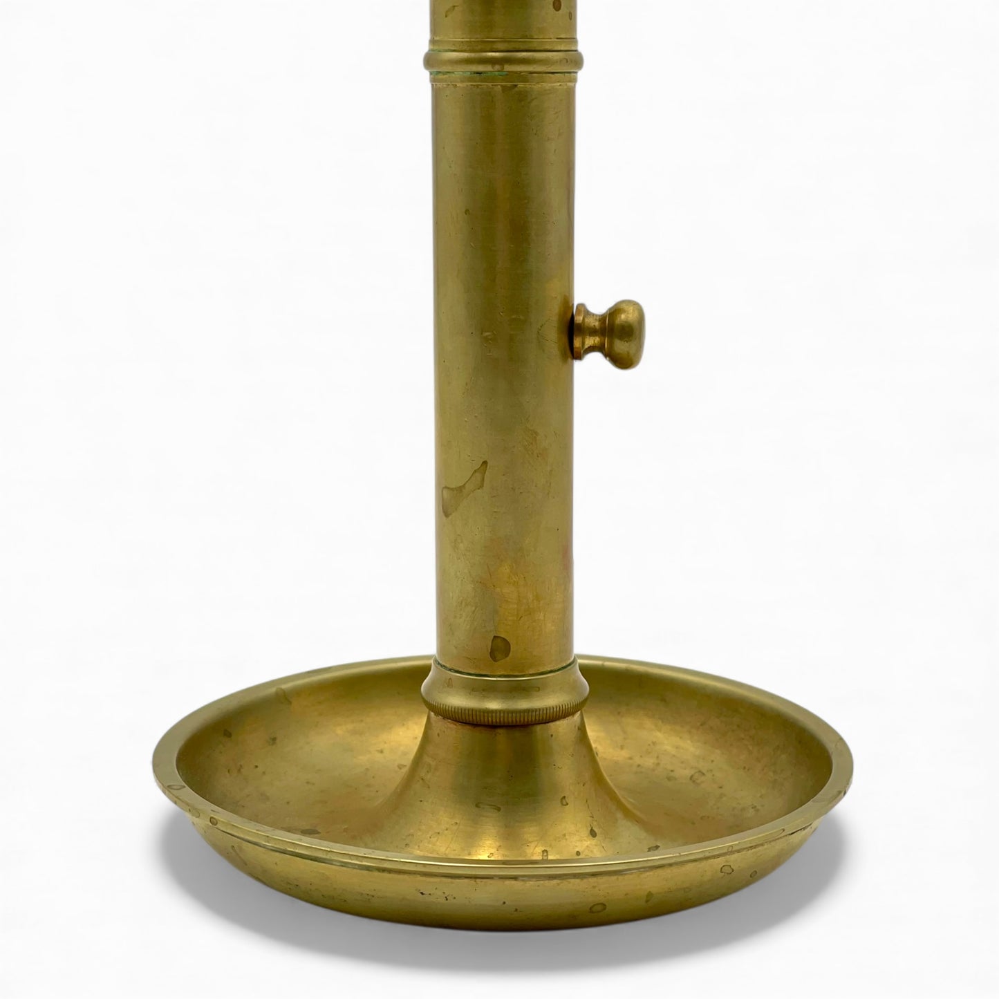French antique telescopic brass candlestick