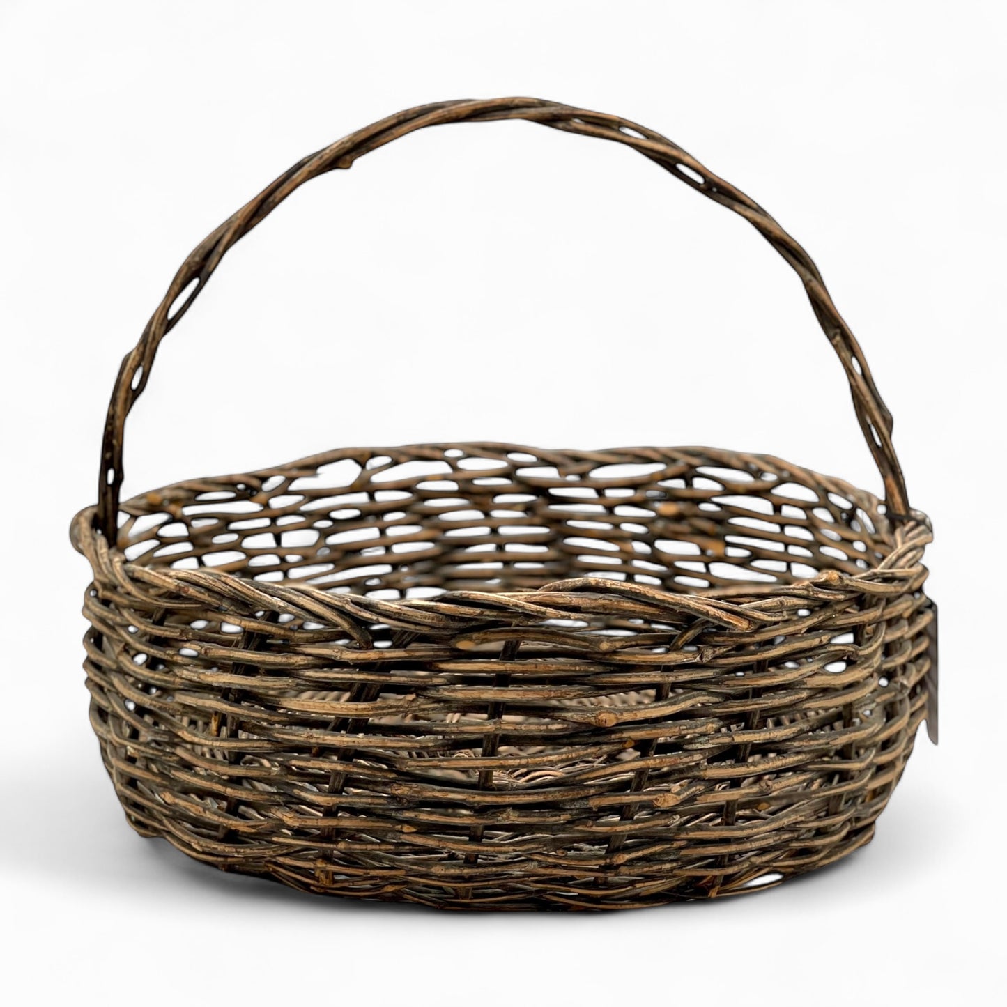 Vintage handmade wicker basket