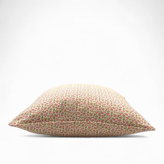 Vintage pink floreal 100% Italian viscose pillow