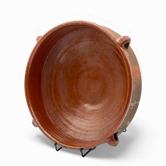Vintage large Spanish terracotta dish