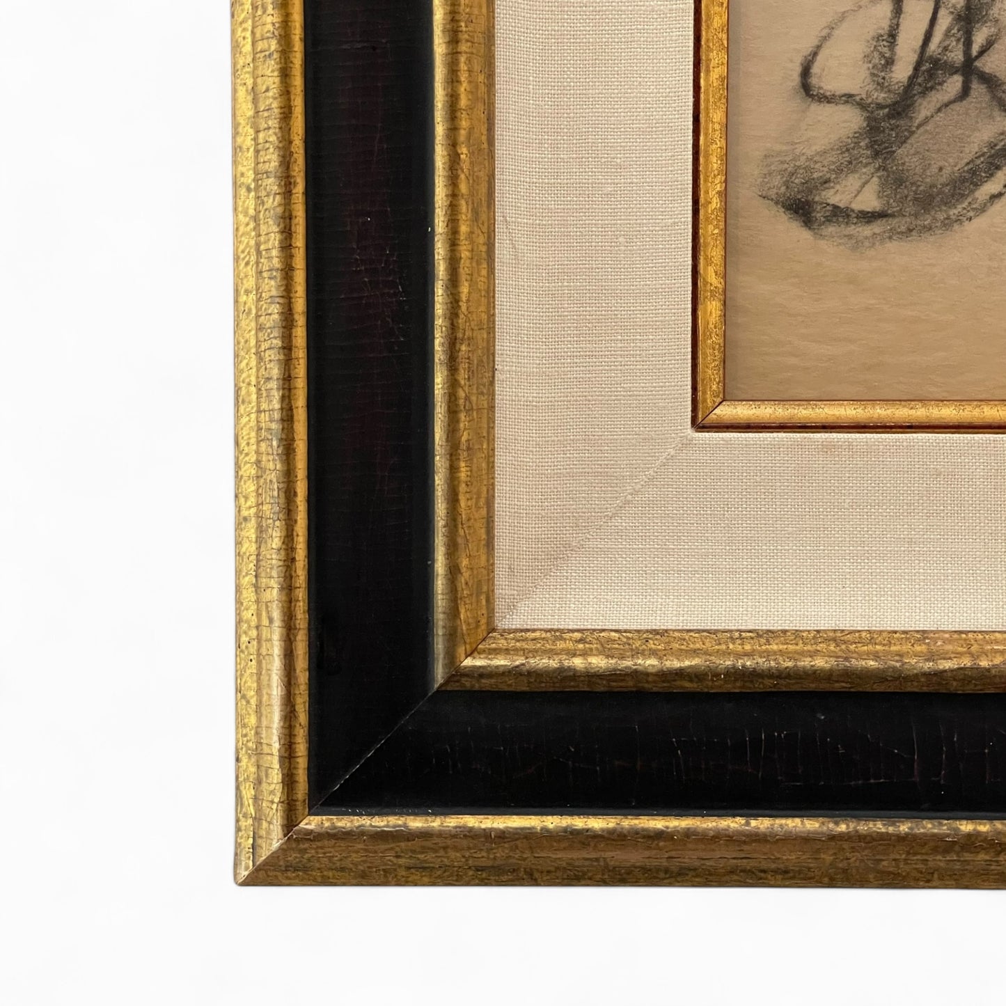 Original drawing of seated children by Simon