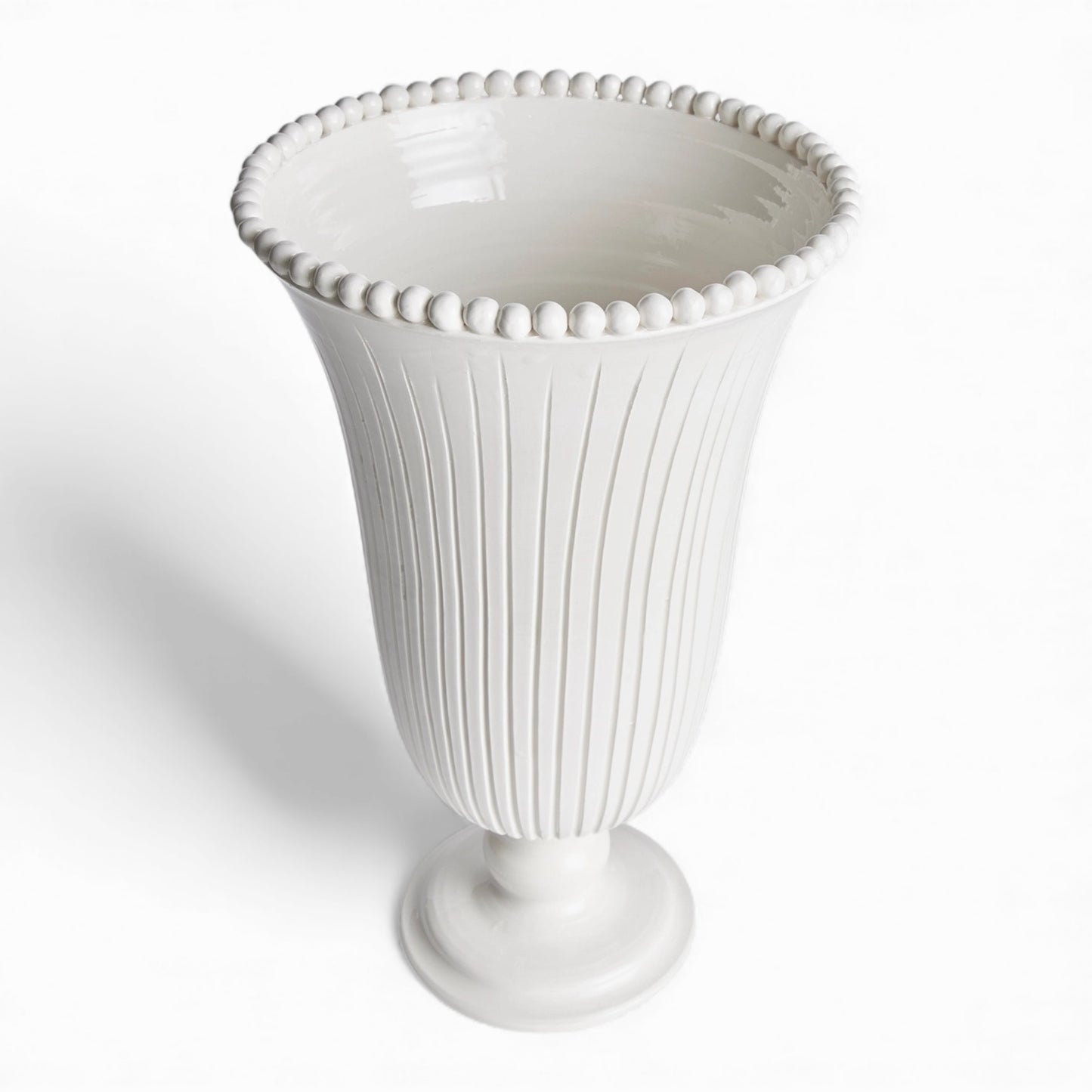 Handmade Italian tall vase