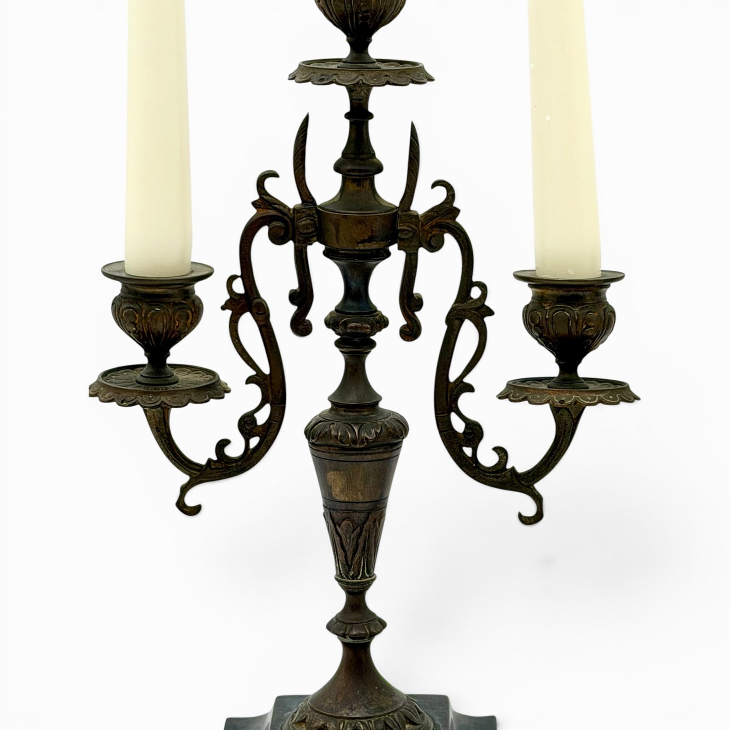 Rare pair of antique Napoleon III candelabra