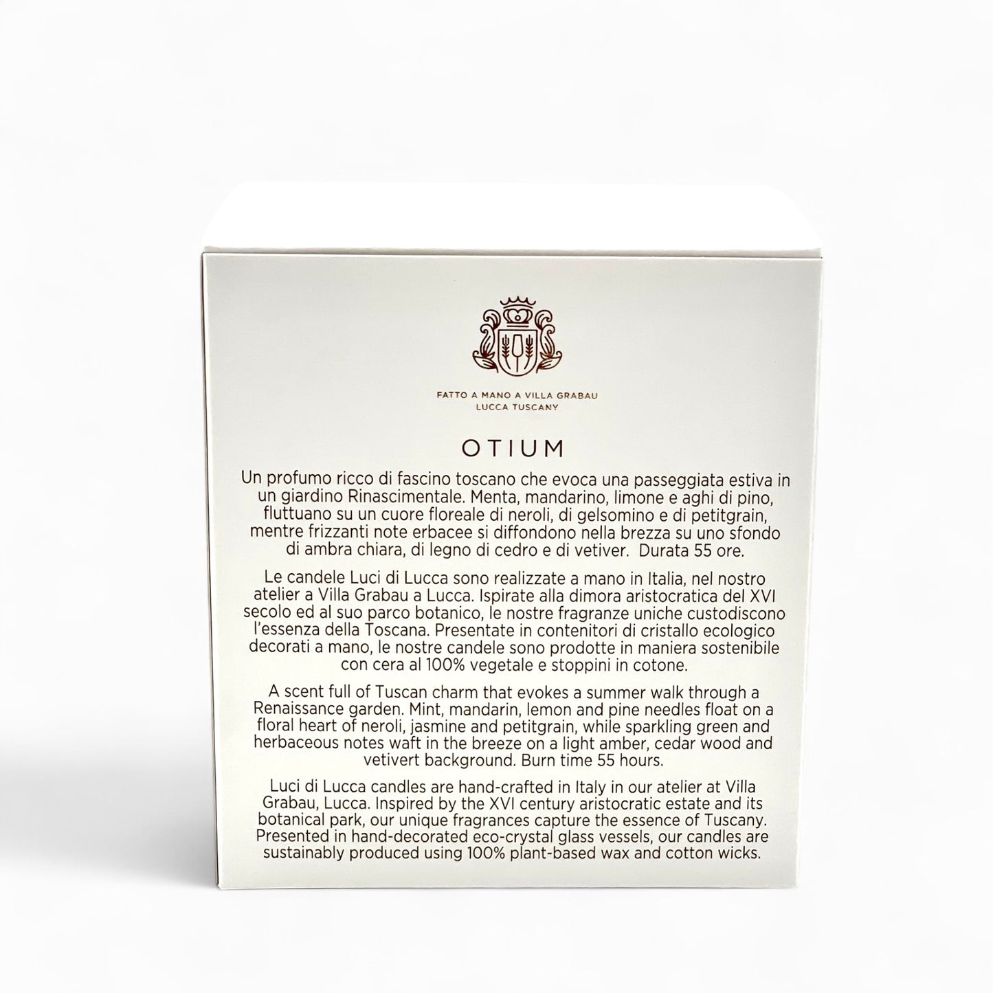 Luci di Lucca - Luxury Italian scented candle - OTIUM
