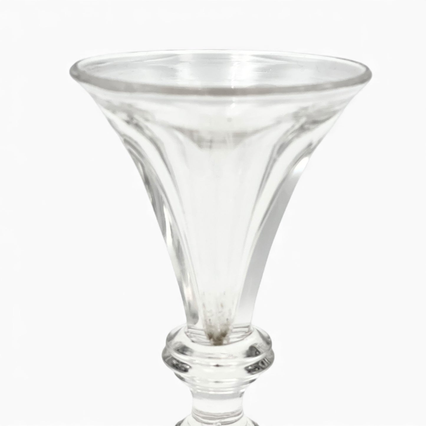 Set of 4 antique lead crystal glasses