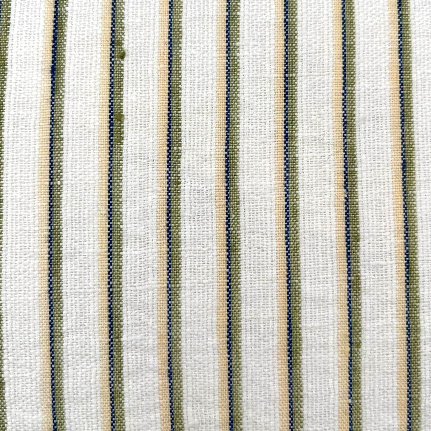 Pillow made with vintage Italian striped linen