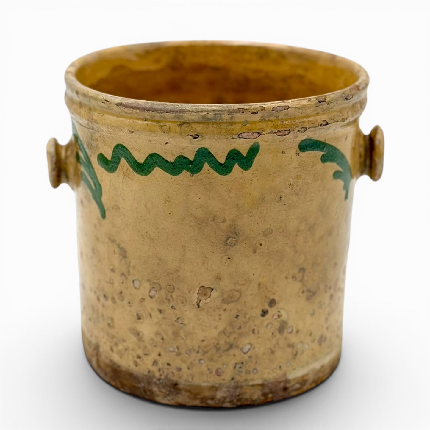 Antique French ceramic preserving pot