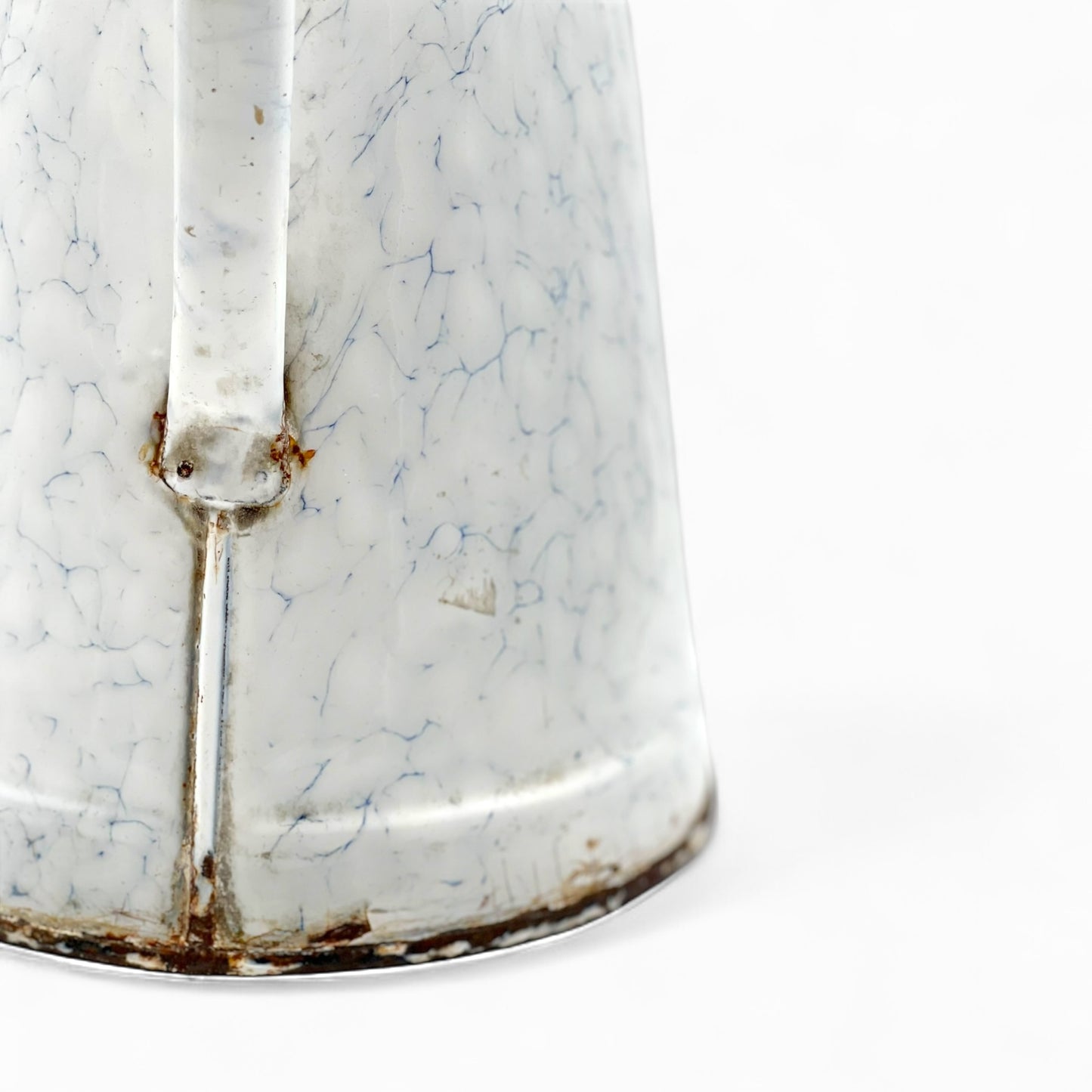 Vintage large French enamel pitcher