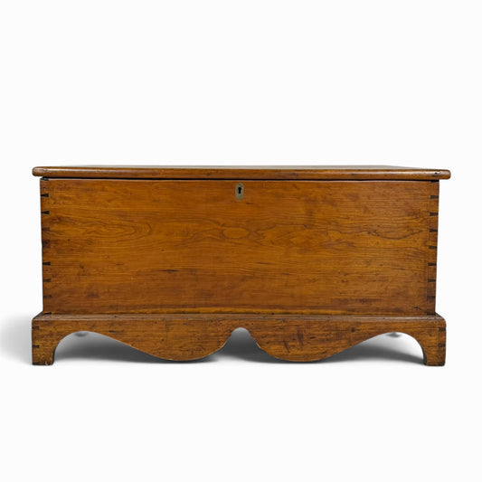 Antique American cherry blanket chest