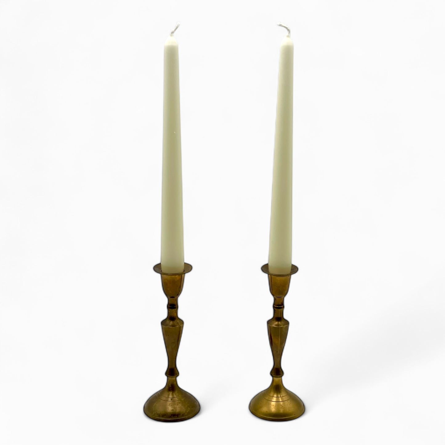 Pair of vintage brass candlesticks