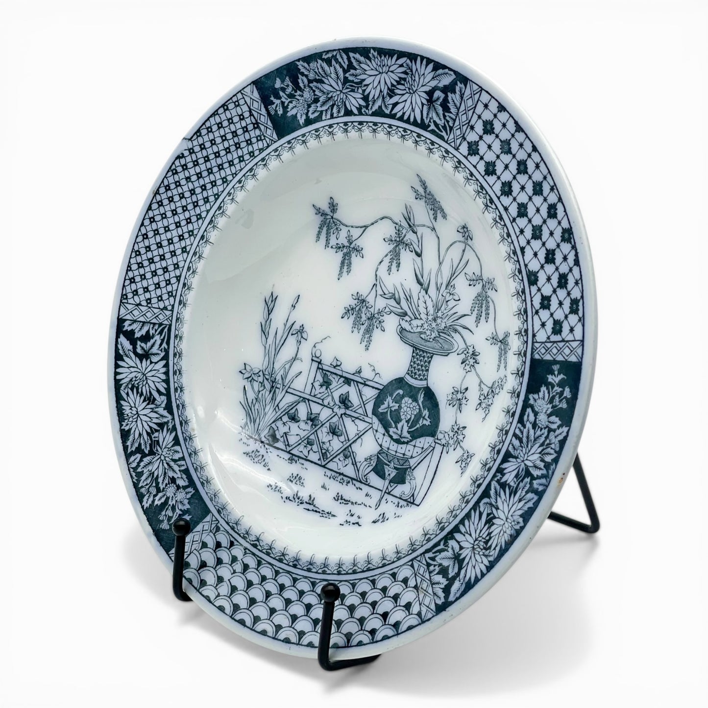 Antique Copeland 'Kew' pattern ceramic plate