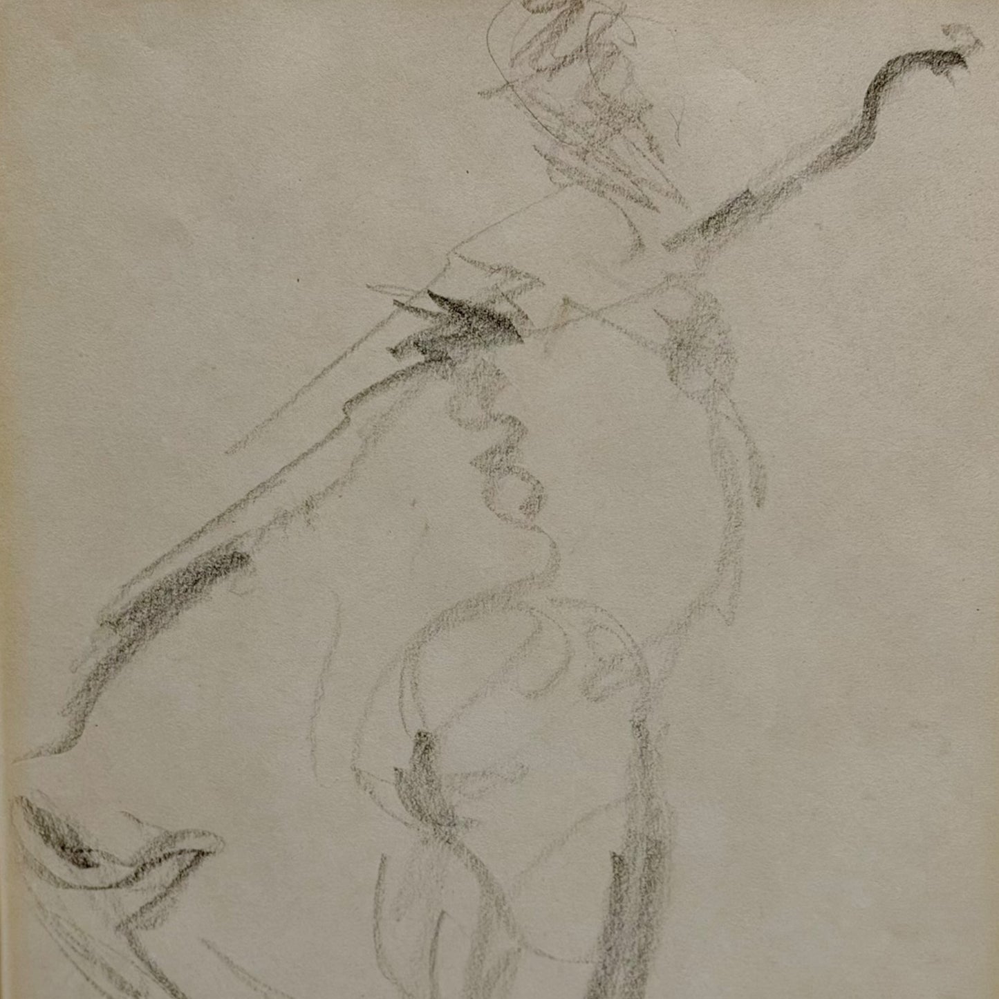 Gestural sketch of a dancer
