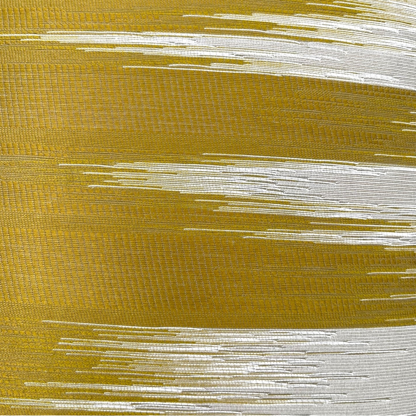 Pillow made with vintage mustard and beige fabric