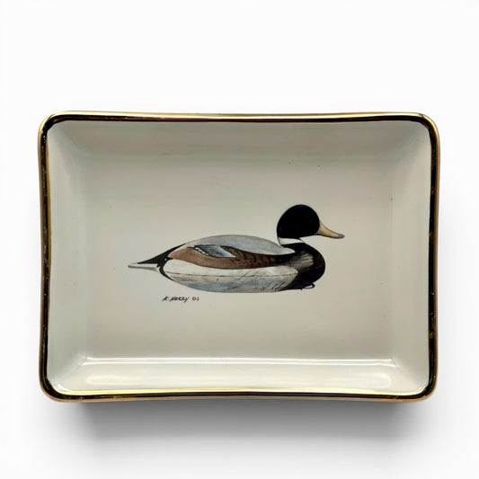 Hand-painted decorative dish