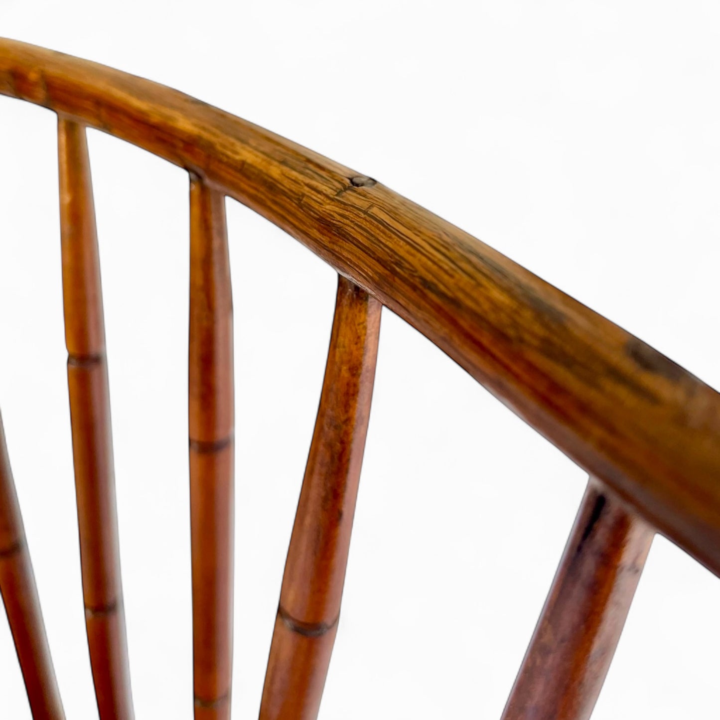 Antique faux bamboo Windsor chair