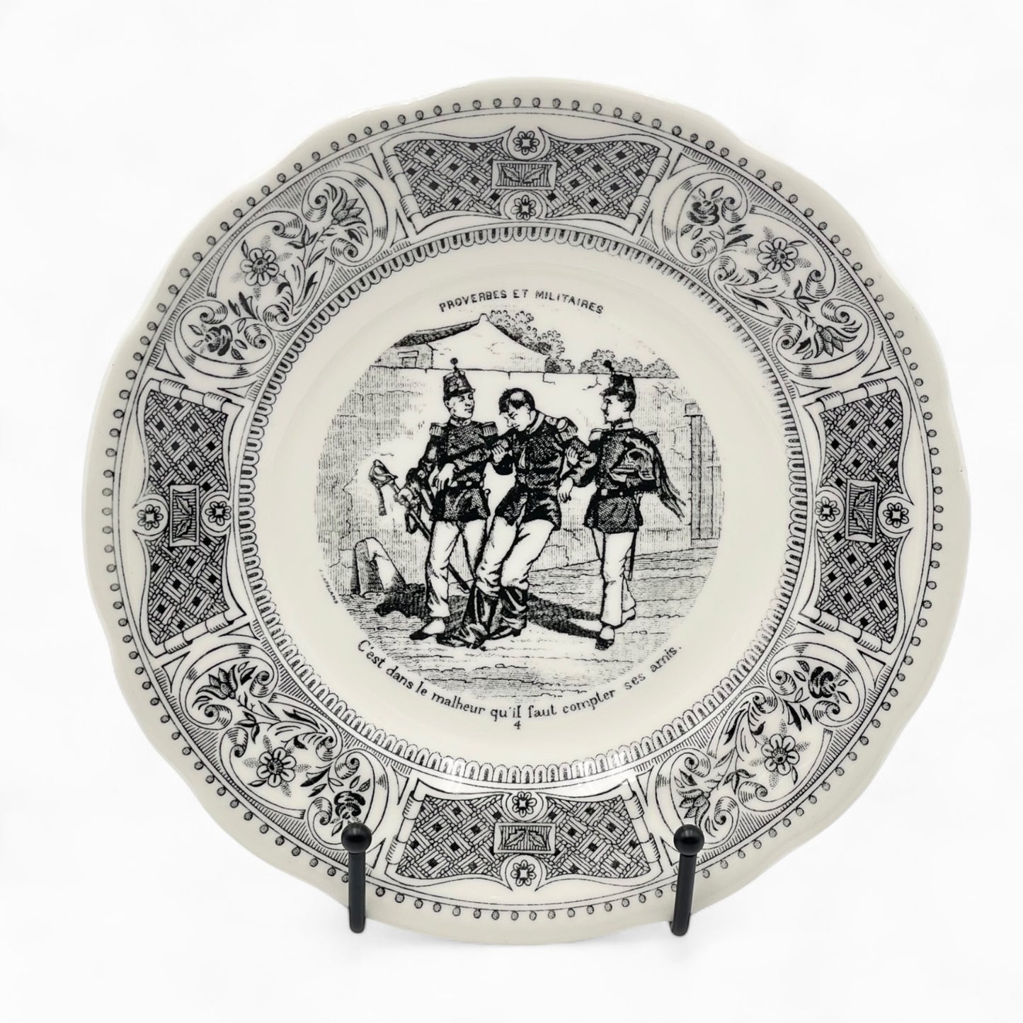 Set of 6 Vintage plates - Gien - France