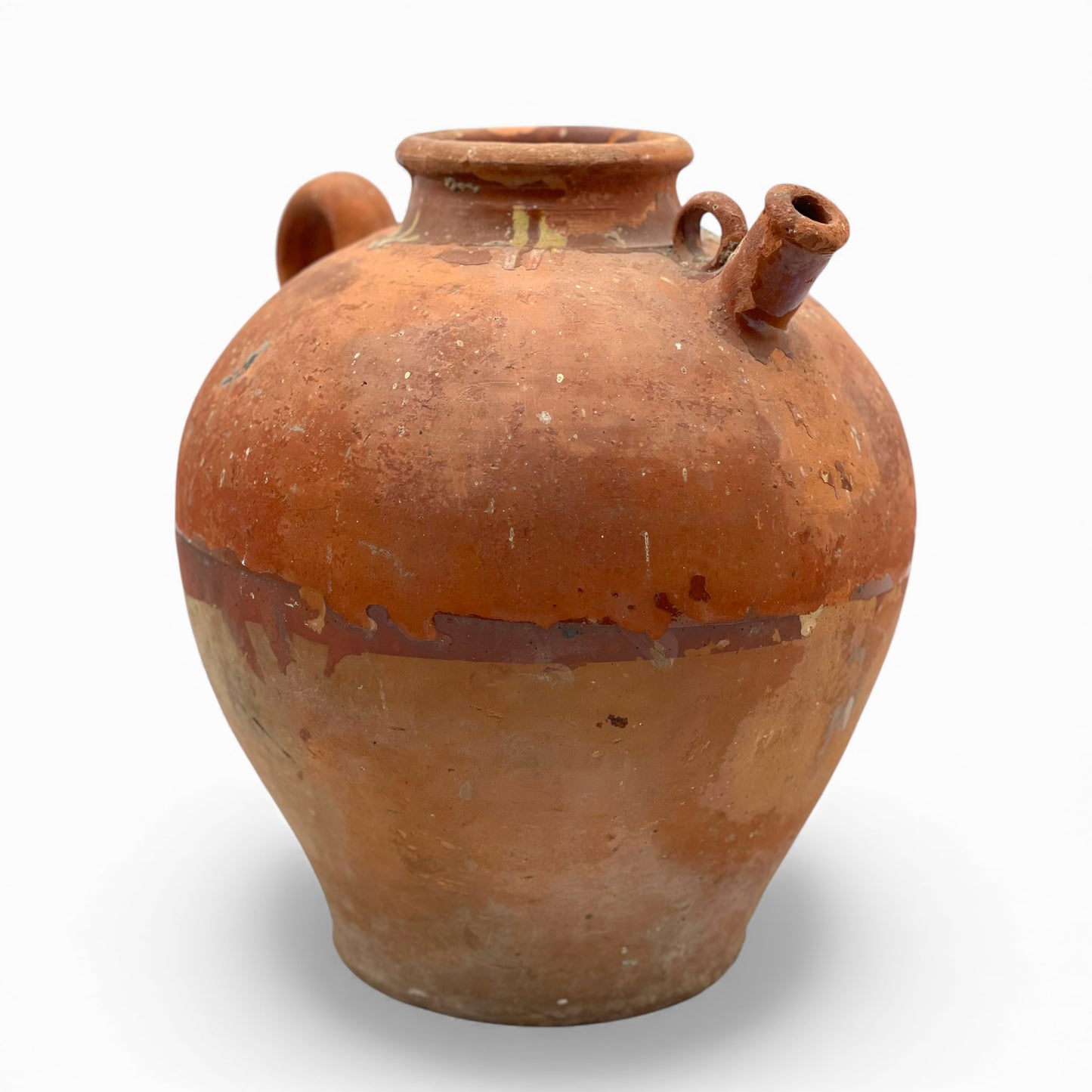 Antique French terracotta jug