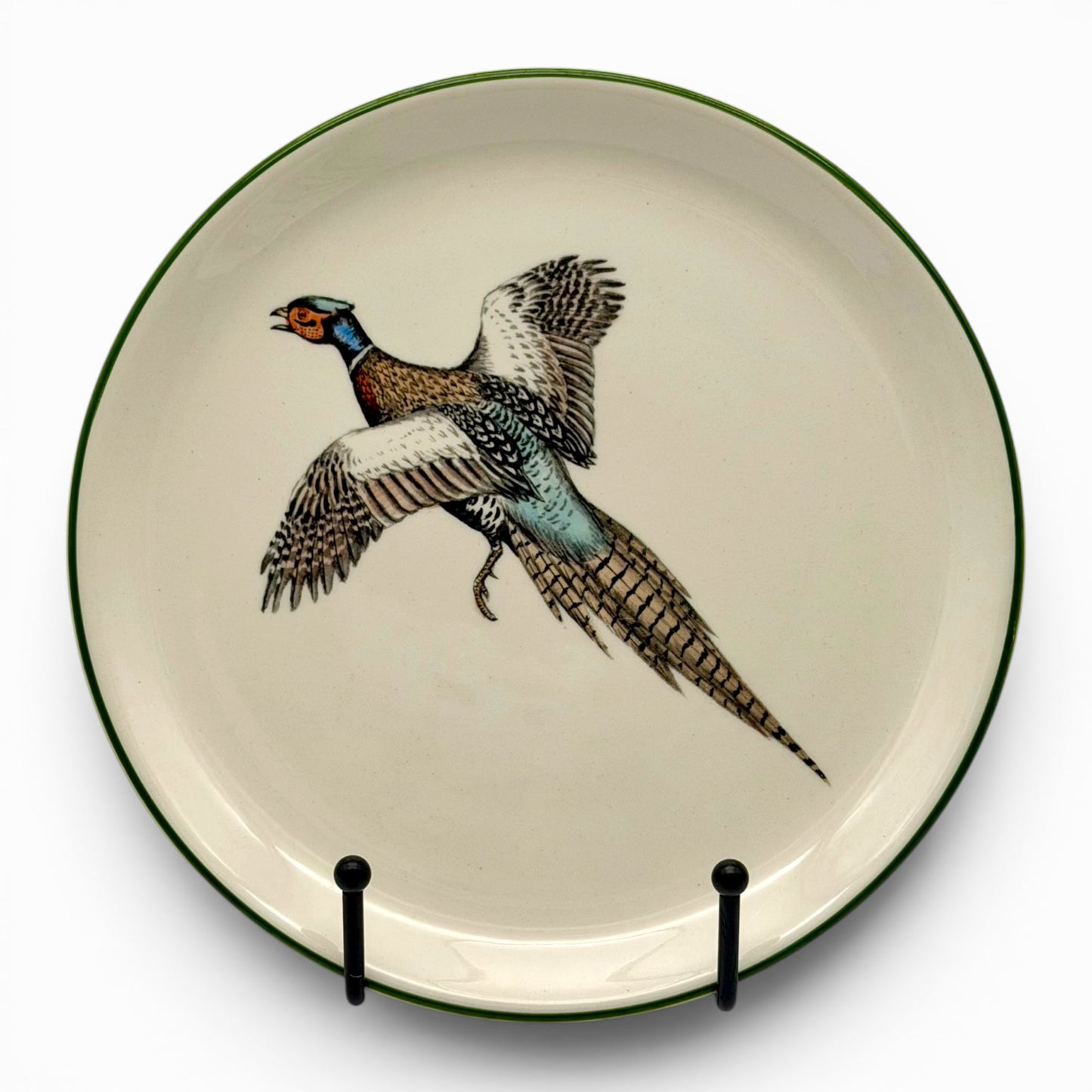 Set of six Delano Studios hand-painted plates