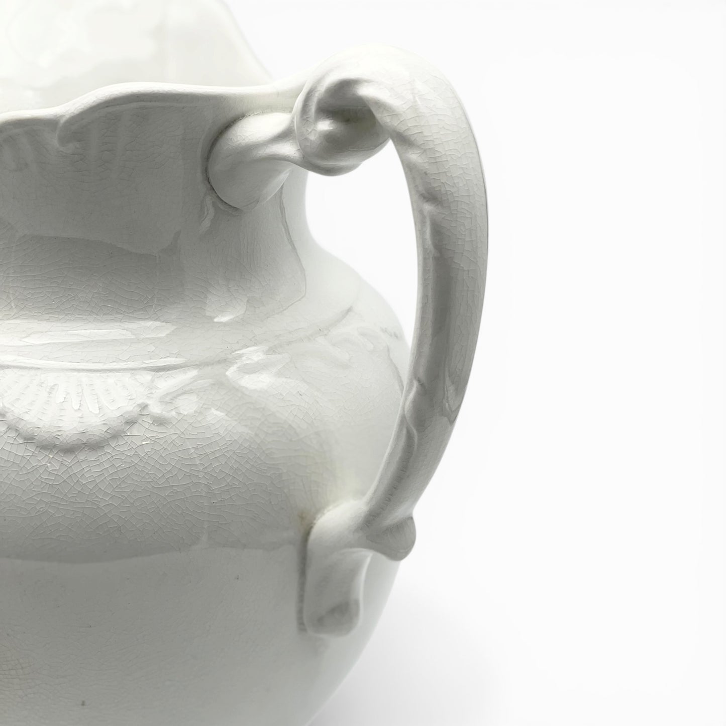Vintage white ironstone pitcher