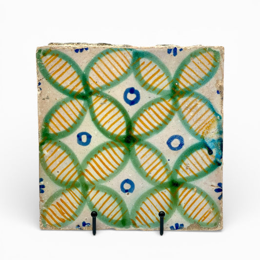 19th century Sicilian Majolica tile