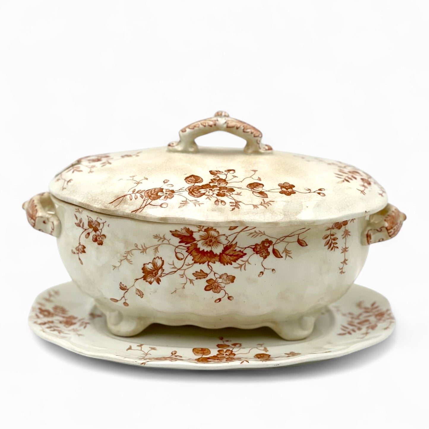 Vintage transferware tureen