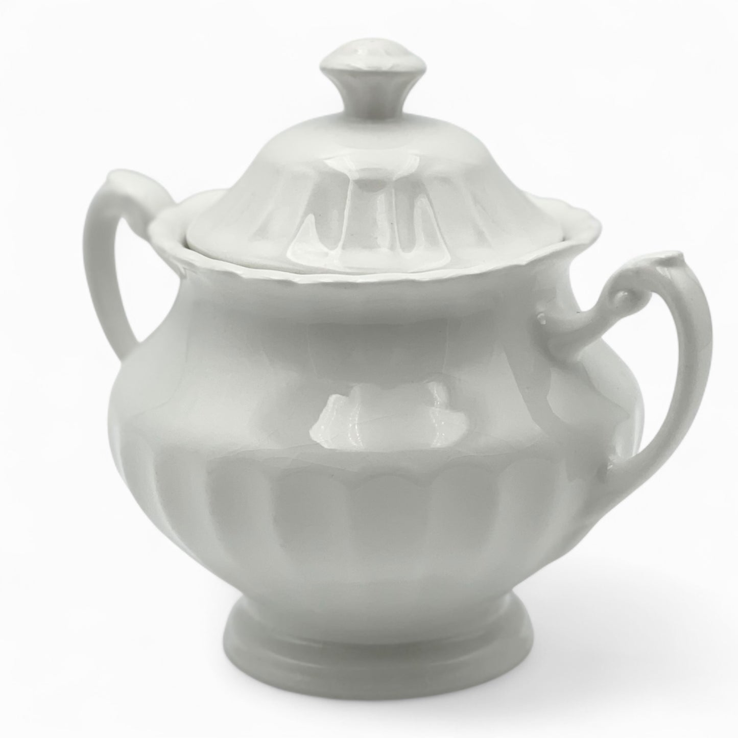 Vintage ironstone sugar bowl