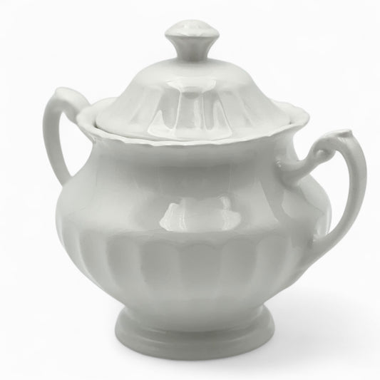 Vintage ironstone sugar bowl