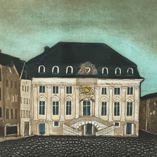 “BONN” Aquatint Etching by J.J.J. Rigal