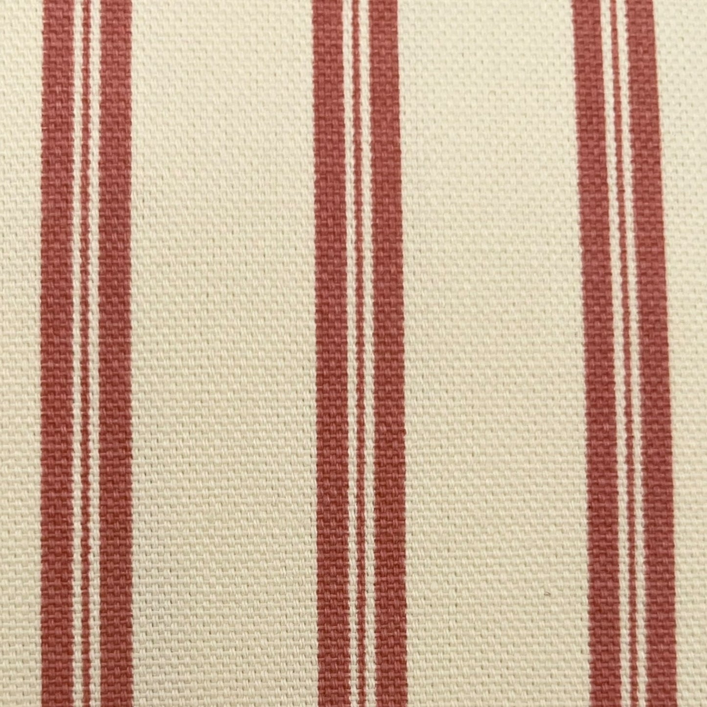 Pillow in vintage Italian red stripped fabric