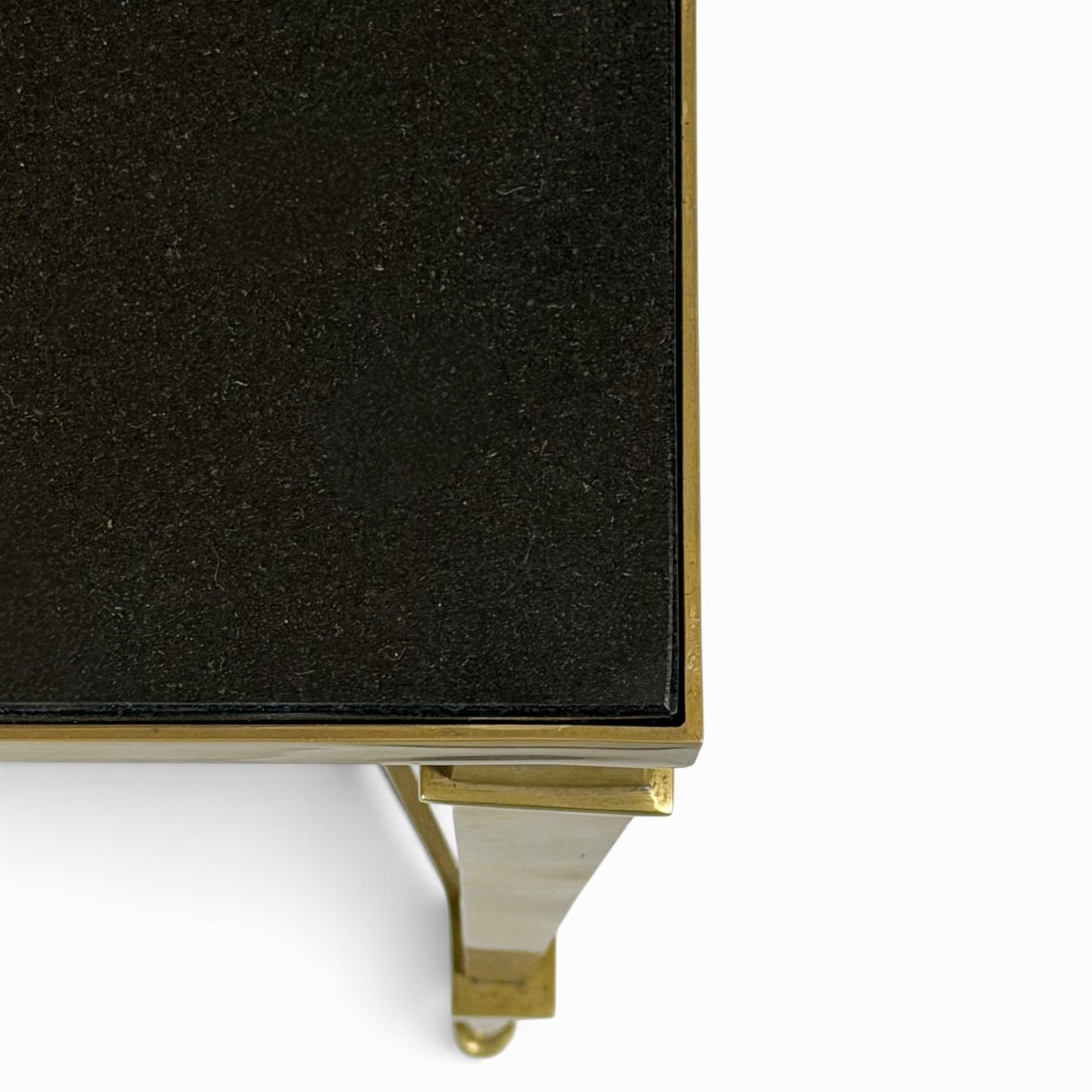 Vintage French Neoclassical brass coffee table