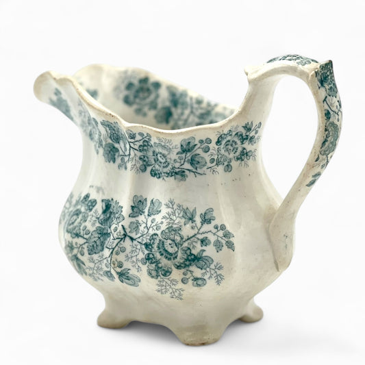 Antique blue and white creamer