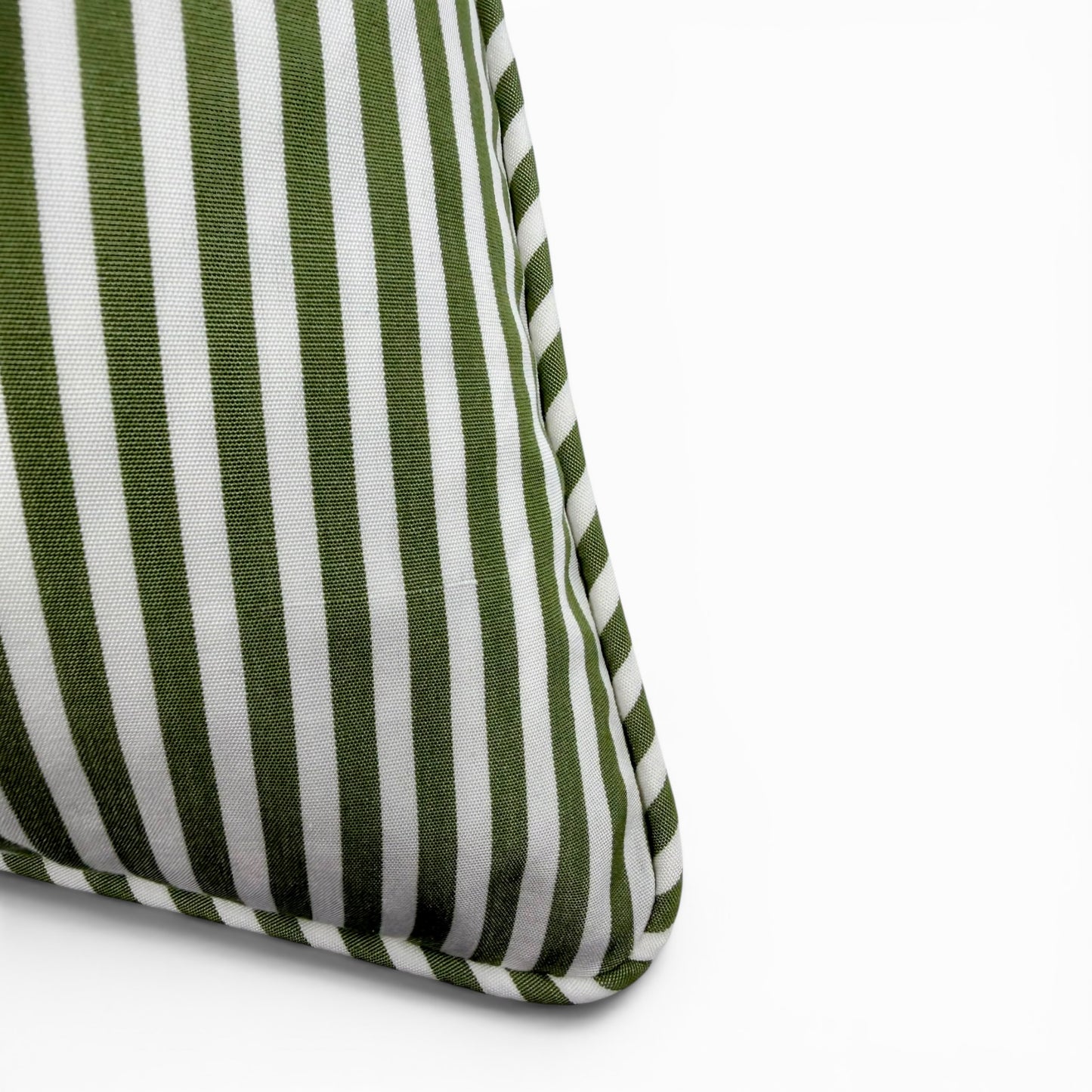 Pillow made with Anna French “Holden Stripe” fabric