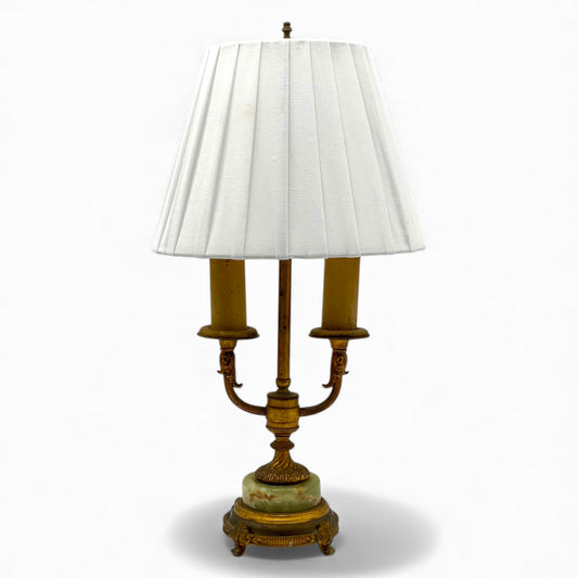 Antique French Empire style bouillote lamp
