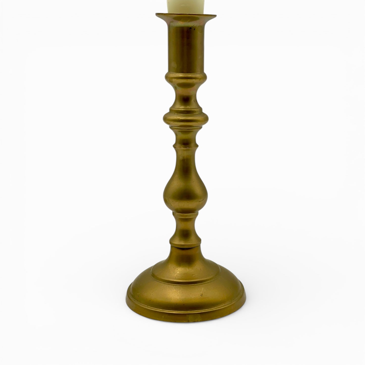 Pair of Vintage farmhouse brass candlesticks