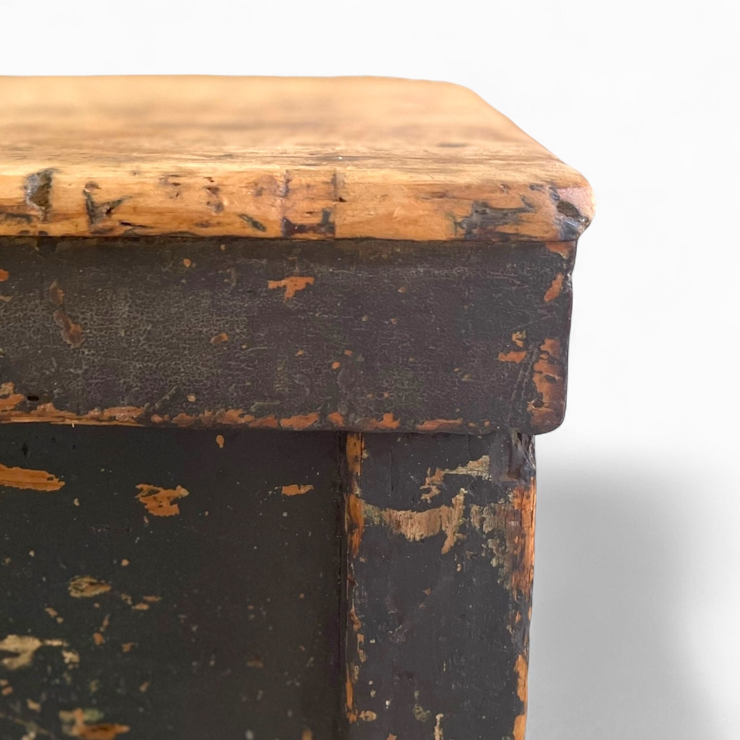 Antique carpenter wooden trunk