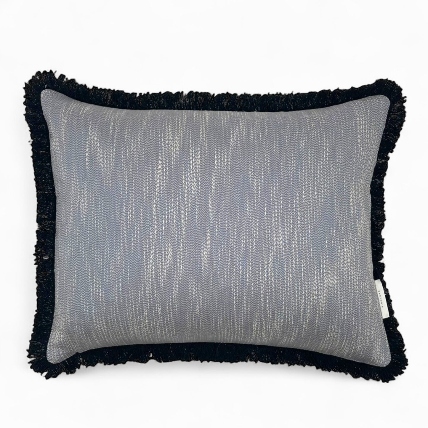 Pillow made with vintage Italian silk and viscose fabric