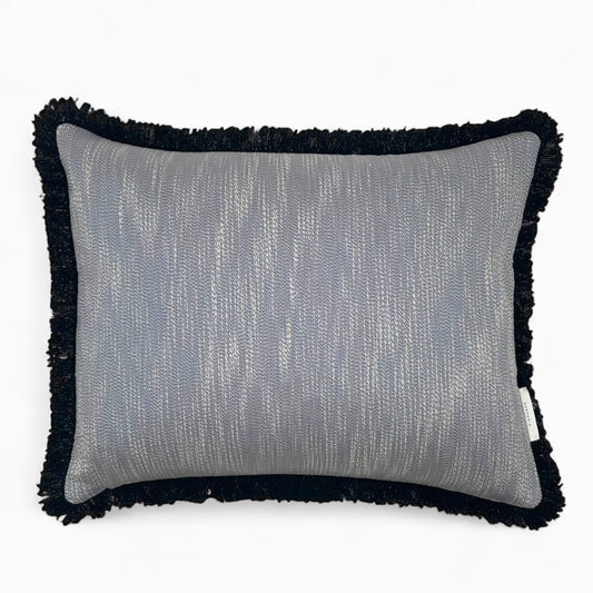 Pillow made with vintage Italian silk and viscose fabric